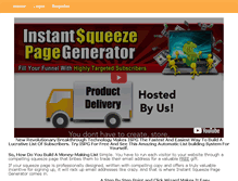 Tablet Screenshot of instantsqueezepagegenerator.com